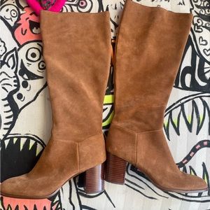 Antonio Melani suede leather brown boots size 10